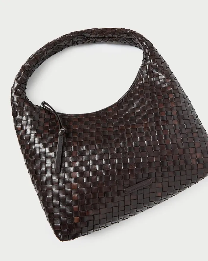 Women Shoulder Bags Loeffler Randall Willow Chocolate Woven Leather Hobo Women Shoulder Bags Loeffler Randall Willow Chocolate Woven Leather Hobo