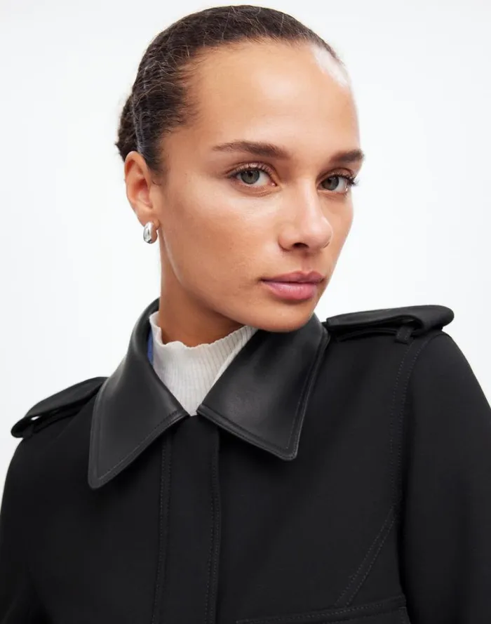 Women Shrunken Utility Jacket True Black Madewell Coats Jackets