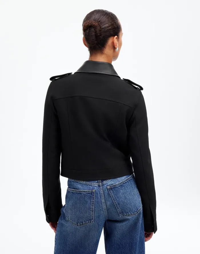 Women Shrunken Utility Jacket True Black Madewell Coats Jackets