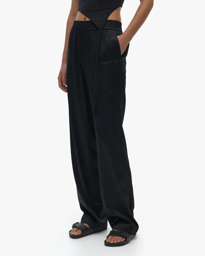 Women Silk Pant Black Helmut Lang Pants