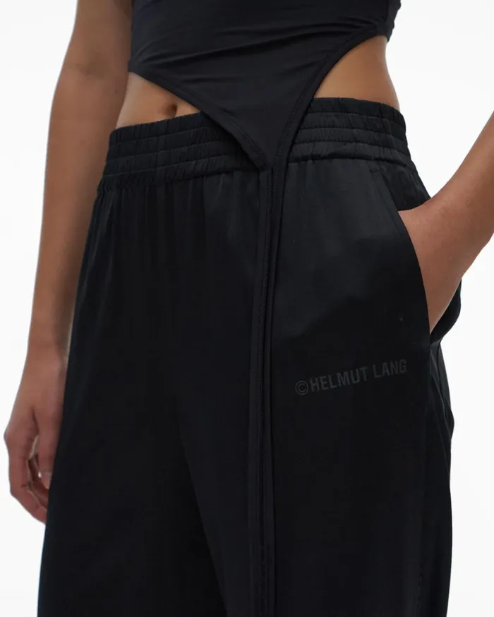 Women Silk Pant Black Helmut Lang Pants