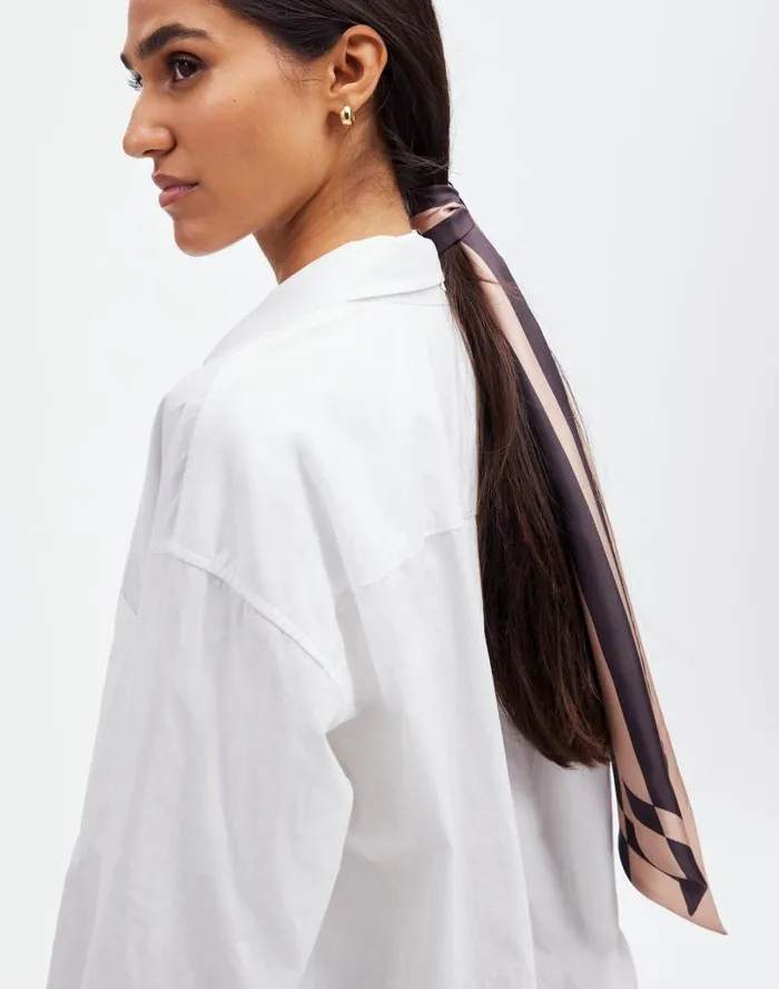Women Silk Twill Tie Soft Fawn Madewell Scarves