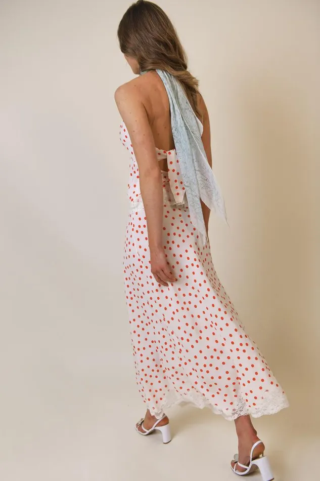 Women Skirts RIXO Crystal Red Flamenco Spot Women Skirts RIXO Crystal Red Flamenco Spot