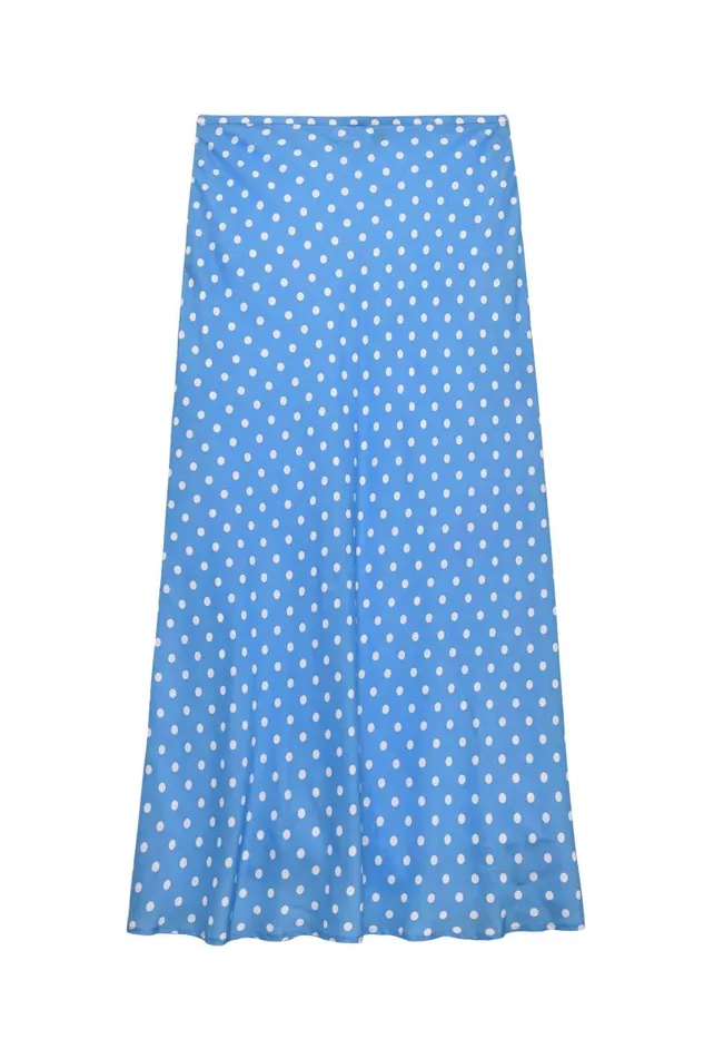Women Skirts RIXO Kelly Polka Dot Blue Women Skirts RIXO Kelly Polka Dot Blue