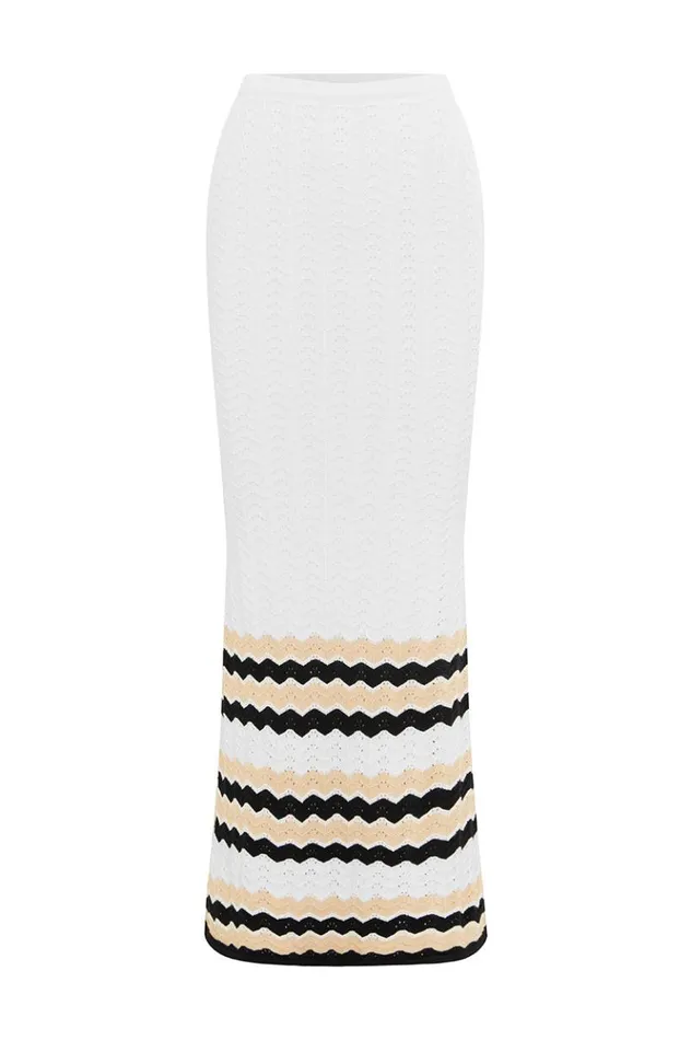 Women Skirts Runaway The Label CORALINA MAXI SKIRT Whitesand