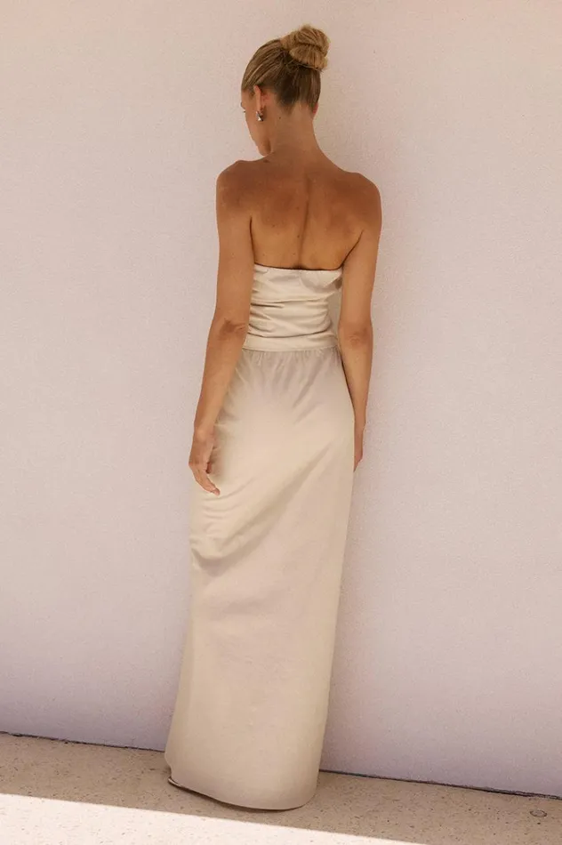 Women Skirts Runaway The Label MURILO MAXI SKIRT Sand