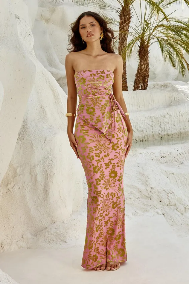 Women Skirts Runaway The Label PAMALO MAXI SKIRT Pink
