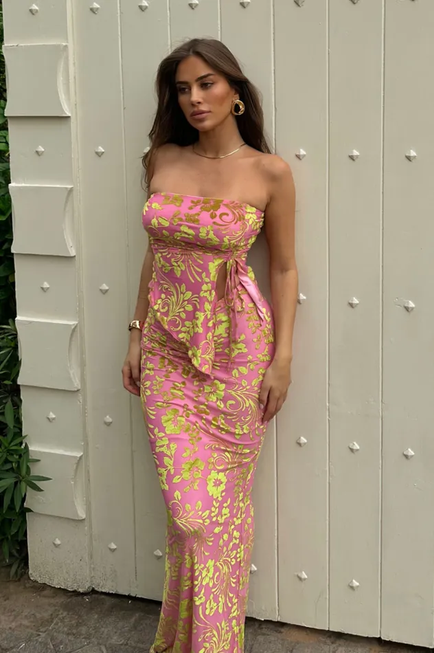 Women Skirts Runaway The Label PAMALO MAXI SKIRT Pink