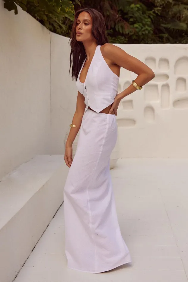 Women Skirts Runaway The Label SAPHIRA MAXI SKIRT White