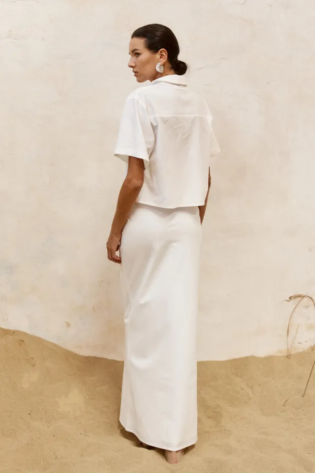 Women Skirts Runaway The Label VERONA MAXI SKIRT White