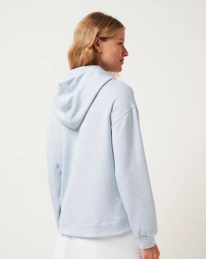 Women SKYLOFT SOFT HOOD Heather Kentucky Blue TravisMathew Hoodies and Pullovers