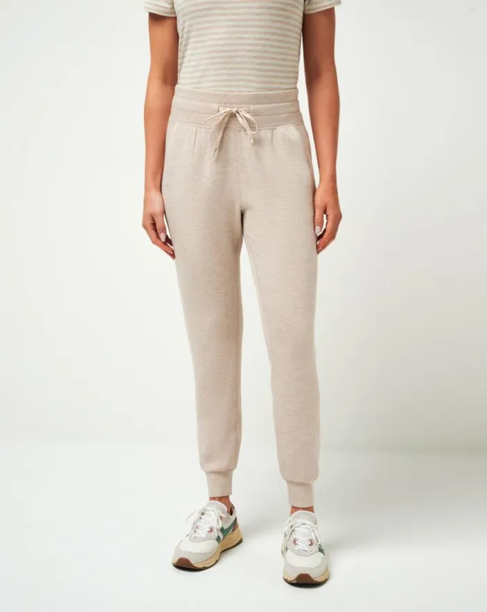 Women SKYLOFT SOFT JOGGER Heather Oxford Tan TravisMathew Pants