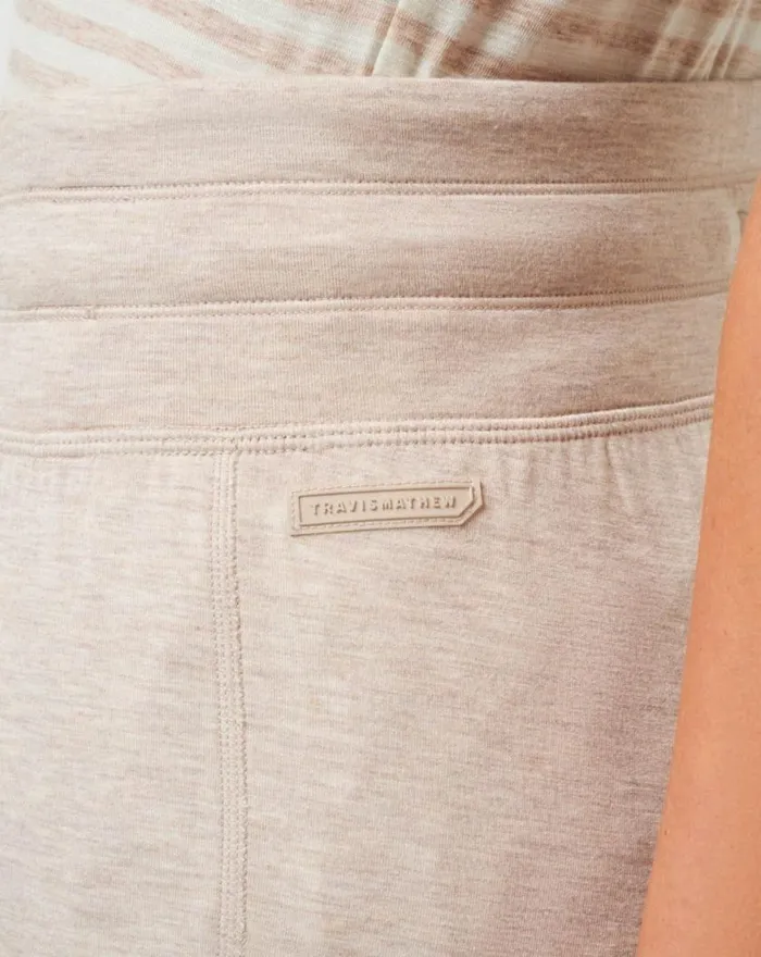 Women SKYLOFT SOFT JOGGER Heather Oxford Tan TravisMathew Pants