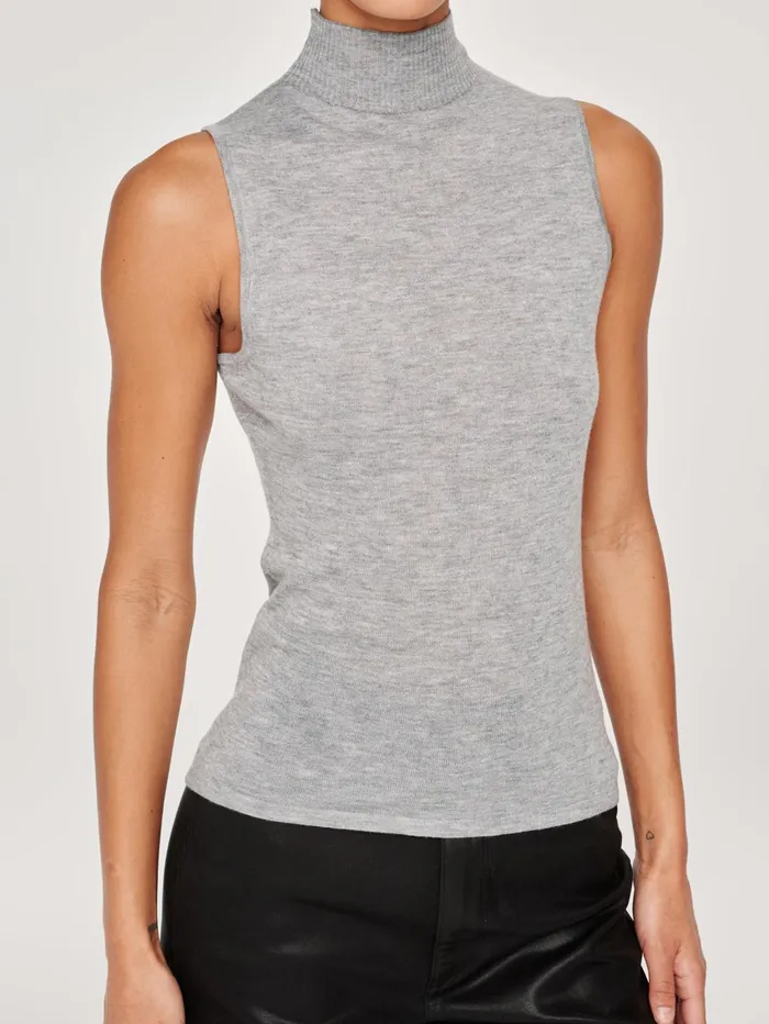 Women Sleeveless Turtleneck DL1961 Sweaters Knits