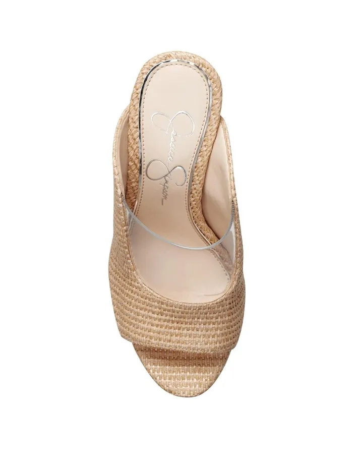 Women Slides and Mules Jessica Simpson Annalyn Platform Slide In Natural Natural