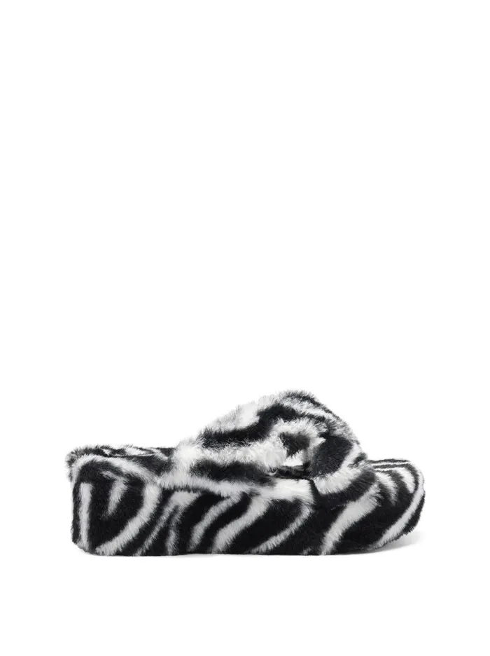 Women Slides and Mules Jessica Simpson Talulla Platform Slide In Zebra Fuzzy Black And White Zebra Women Slides and Mules Jessica Simpson Talulla Platform Slide In Zebra Fuzzy Black And White Zebra