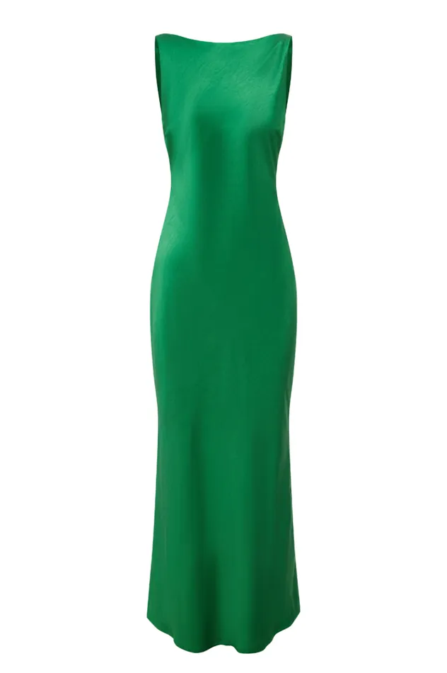 Women Slip Dresses Runaway The Label SAMSARA DRESS Emerald