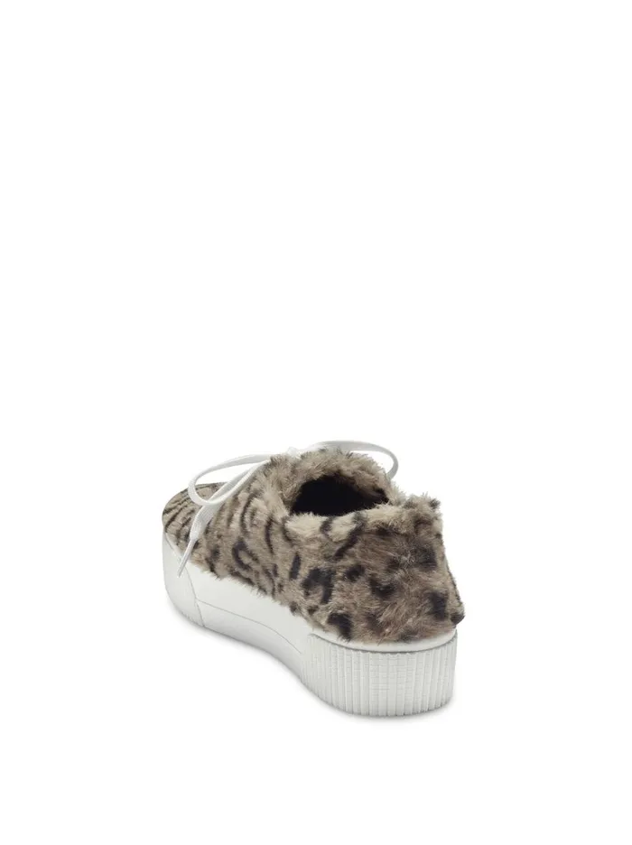 Women Sneakers Jessica Simpson Edda Sneaker In Natural Leopard Fuzzy Natural Leopard