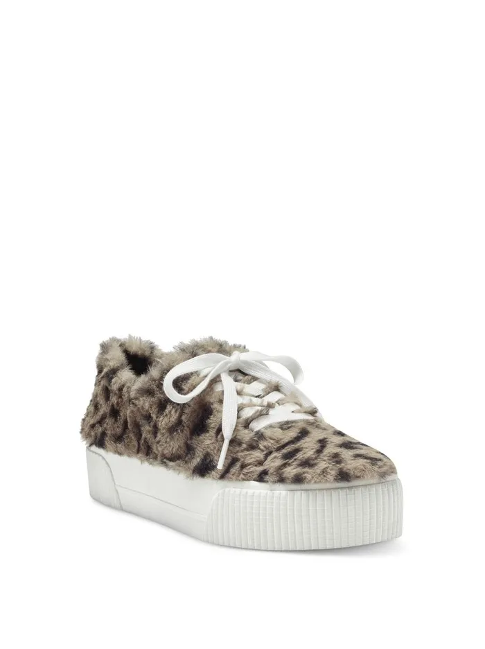 Women Sneakers Jessica Simpson Edda Sneaker In Natural Leopard Fuzzy Natural Leopard
