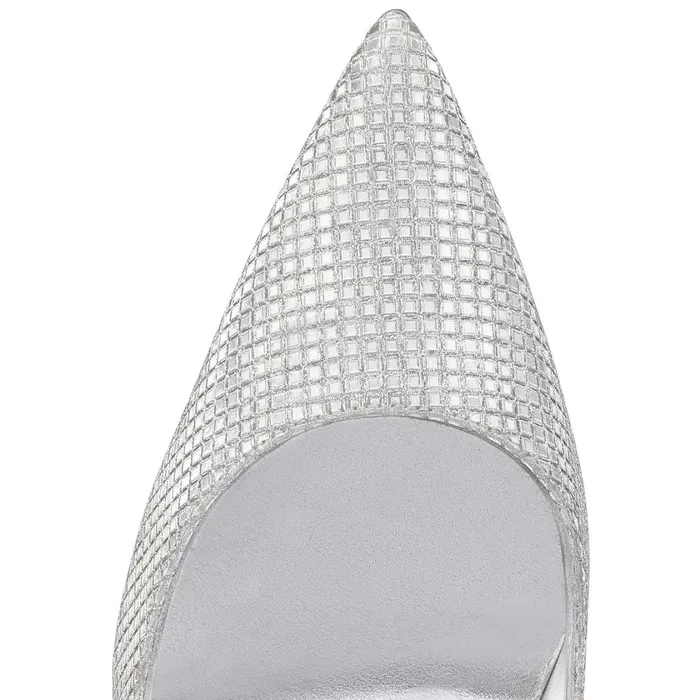 Women So Kate 120 Mm Pumps 8211 Glittered Cotton 8211 Silver Silver Christian Louboutin Pumps