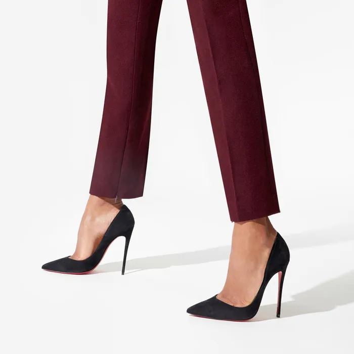 Women So Kate 120 Mm Pumps 8211 Suede Calf 8211 Black Black Christian Louboutin Pumps