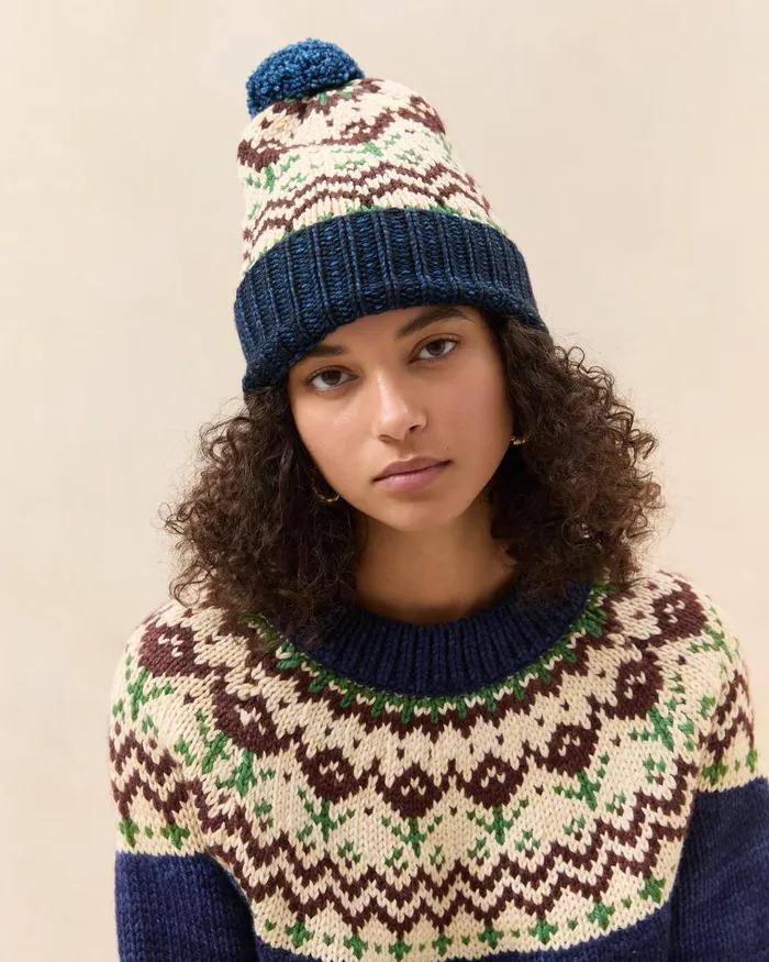 Women Soft Accessories Loeffler Randall Macelyn Navy Tulip Beanie Women Soft Accessories Loeffler Randall Macelyn Navy Tulip Beanie