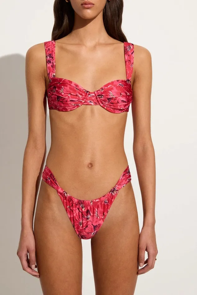 Women Sol Bikini Top El Limon Floral Pink Faithfull The Brand Swim Women Sol Bikini Top El Limon Floral Pink Faithfull The Brand Swim