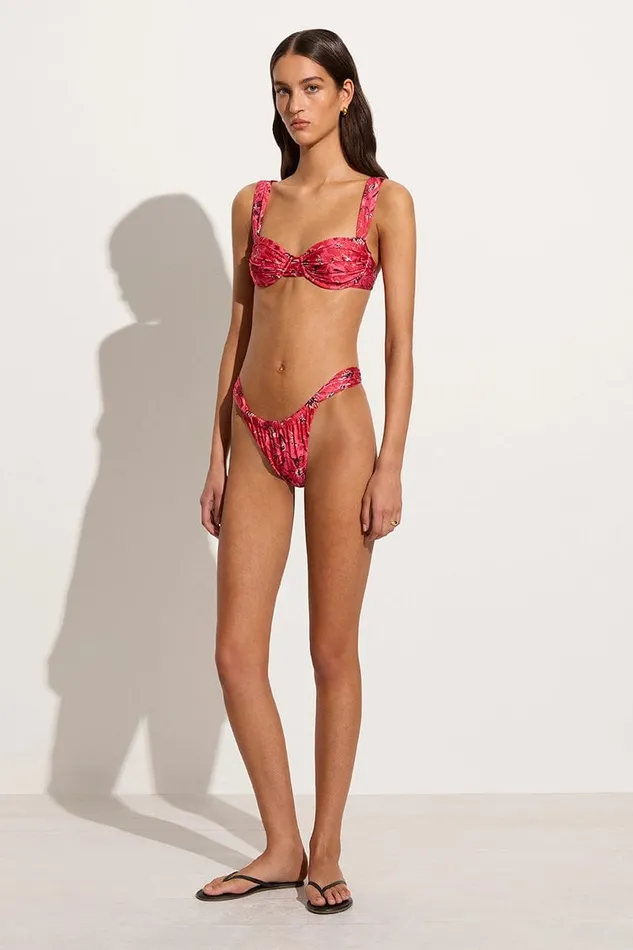 Women Sol Bikini Top El Limon Floral Pink Faithfull The Brand Swim Women Sol Bikini Top El Limon Floral Pink Faithfull The Brand Swim