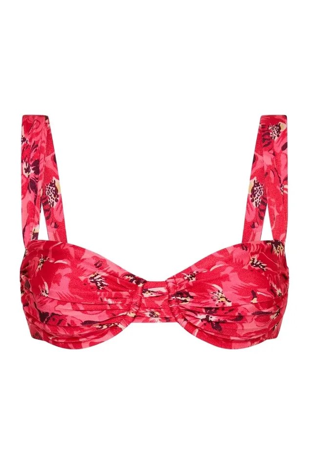 Women Sol Bikini Top El Limon Floral Pink Faithfull The Brand Swim Women Sol Bikini Top El Limon Floral Pink Faithfull The Brand Swim