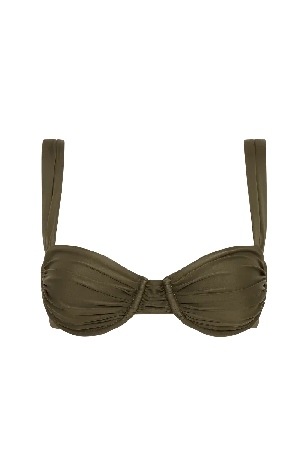 Women Sol Bikini Top Khaki 8211 Final Sale Faithfull The Brand Swim Women Sol Bikini Top Khaki 8211 Final Sale Faithfull The Brand Swim