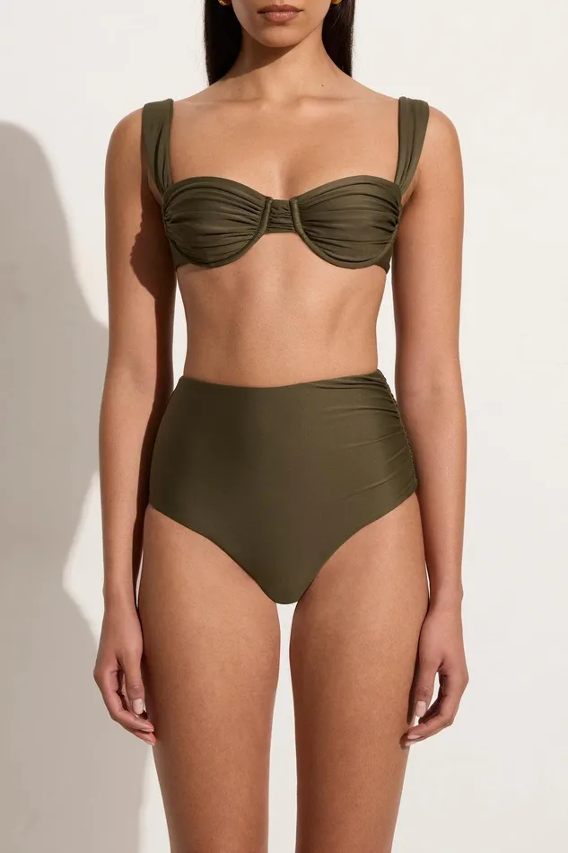 Women Sol Bikini Top Khaki 8211 Final Sale Faithfull The Brand Swim Women Sol Bikini Top Khaki 8211 Final Sale Faithfull The Brand Swim