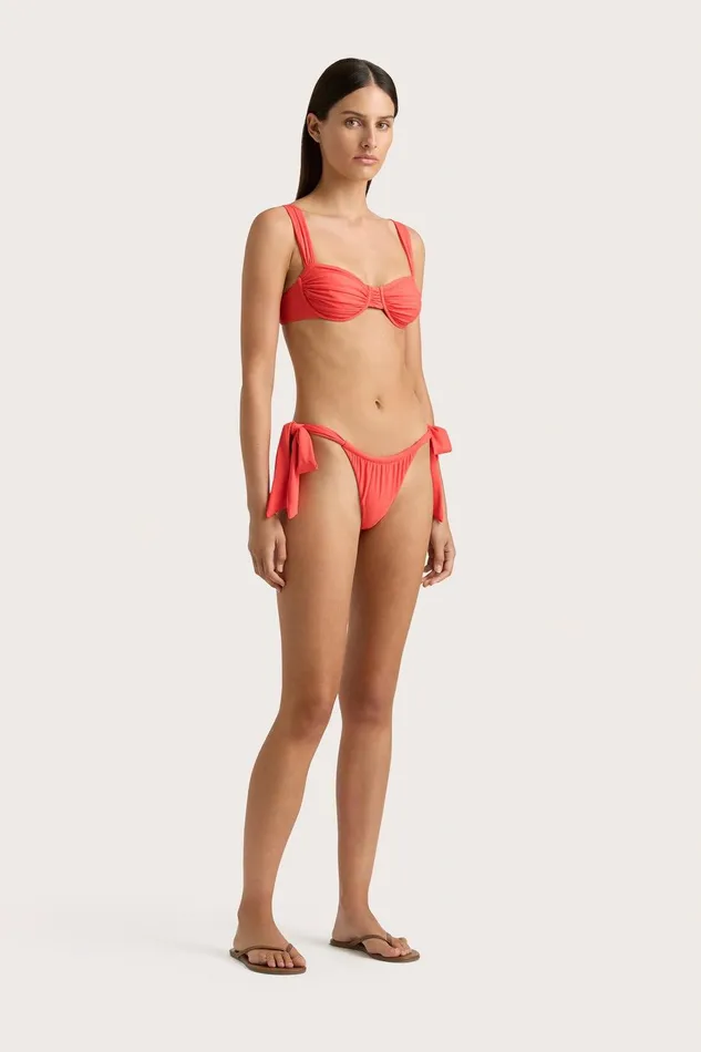 Women Sol Bikini Top Vermillion Faithfull The Brand Swim Women Sol Bikini Top Vermillion Faithfull The Brand Swim