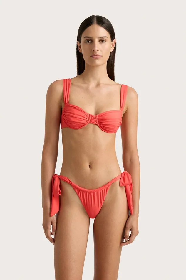 Women Sol Bikini Top Vermillion Faithfull The Brand Swim Women Sol Bikini Top Vermillion Faithfull The Brand Swim