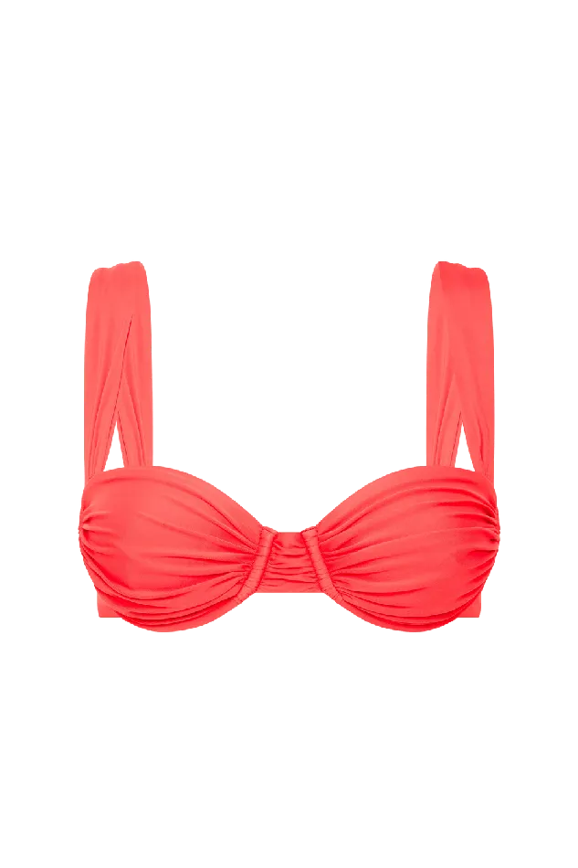 Women Sol Bikini Top Vermillion Faithfull The Brand Swim Women Sol Bikini Top Vermillion Faithfull The Brand Swim