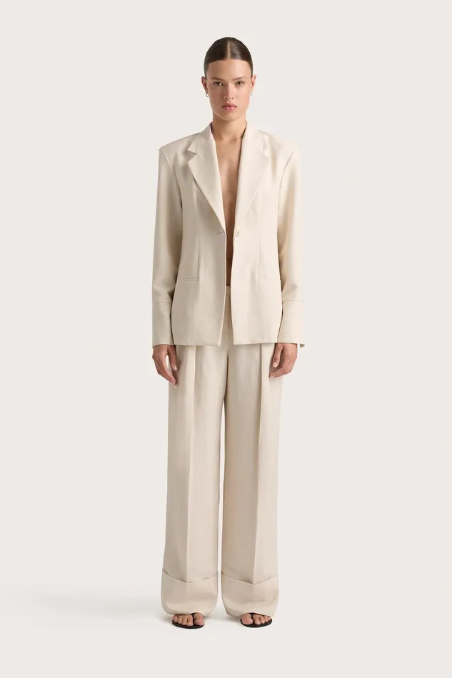 Women Soleil Blazer Sand Faithfull The Brand Blazers