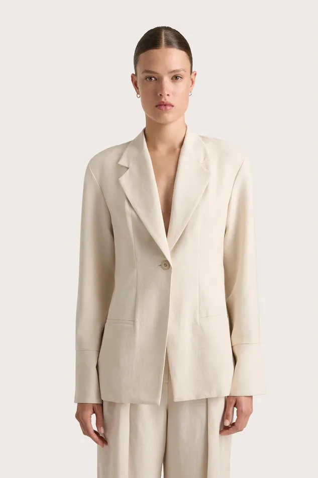 Women Soleil Blazer Sand Faithfull The Brand Blazers Women Soleil Blazer Sand Faithfull The Brand Blazers