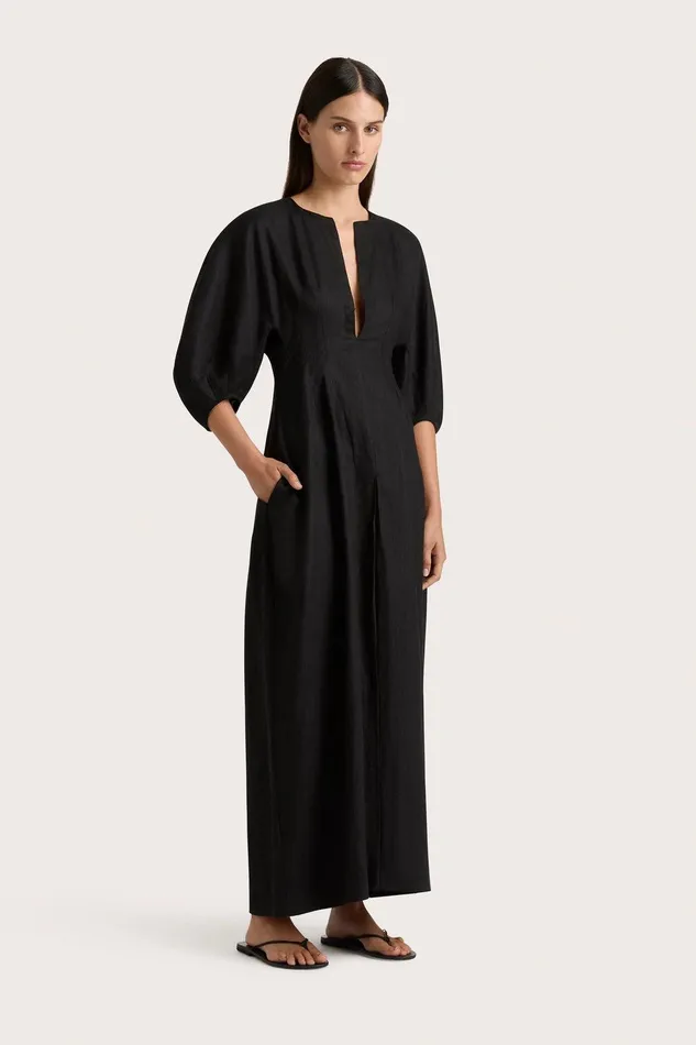 Women Soleil Maxi Dress Black Faithfull The Brand Maxi Dresses Women Soleil Maxi Dress Black Faithfull The Brand Maxi Dresses