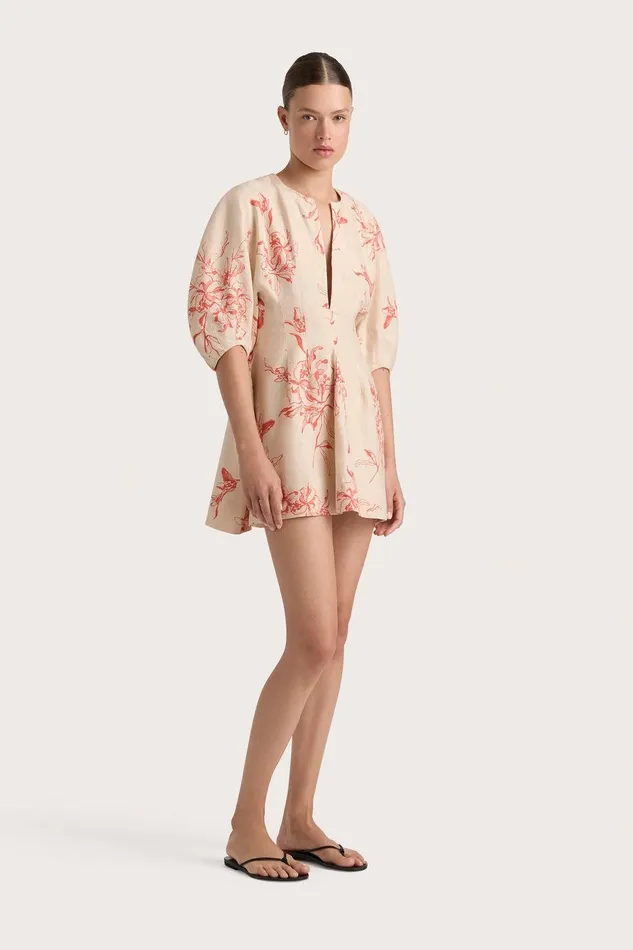 Women Soleil Mini Dress Leilani Vermilion Faithfull The Brand Mini Dresses Women Soleil Mini Dress Leilani Vermilion Faithfull The Brand Mini Dresses