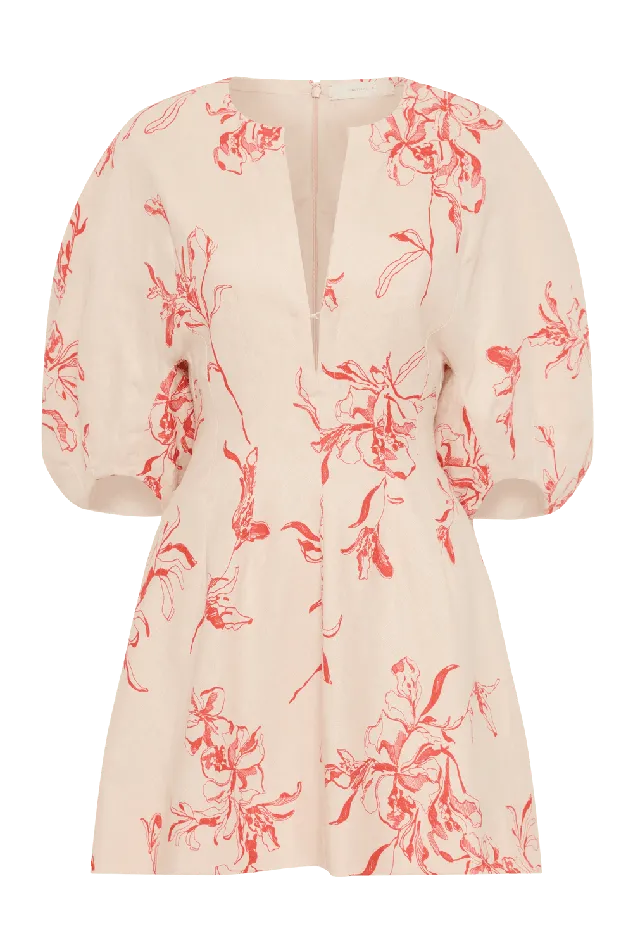 Women Soleil Mini Dress Leilani Vermilion Faithfull The Brand Mini Dresses Women Soleil Mini Dress Leilani Vermilion Faithfull The Brand Mini Dresses