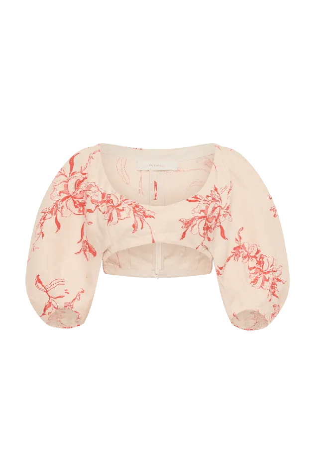 Women Soleil Top Leilani Vermilion Faithfull The Brand Tops Women Soleil Top Leilani Vermilion Faithfull The Brand Tops