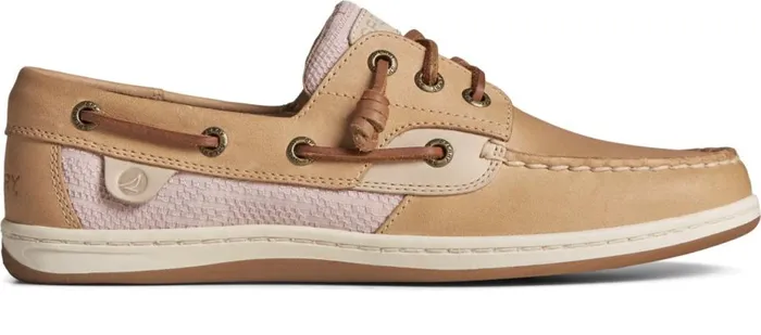 Women Songfish Jacquard Boat Shoe Tan Sperry Boat Shoes