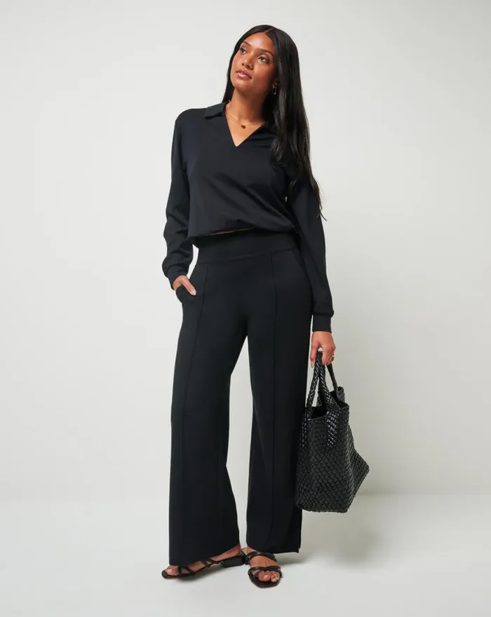 Women SPA DAY PANT Black TravisMathew Pants