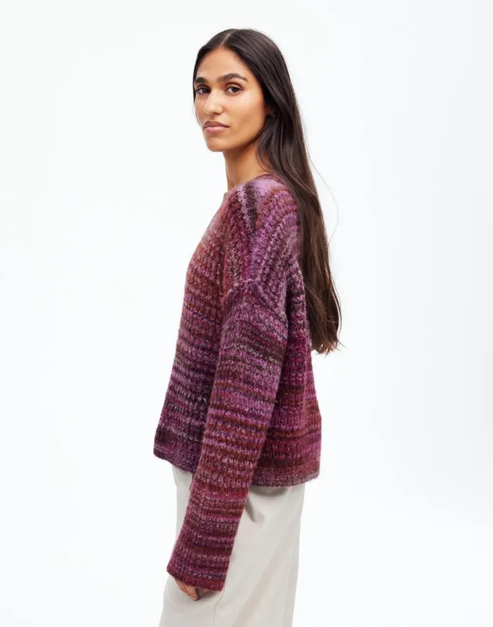Women SpaceDyed Crewneck Sweater Spacedye Verbena Madewell Sweaters