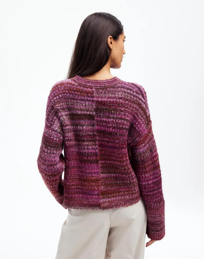 Women SpaceDyed Crewneck Sweater Spacedye Verbena Madewell Sweaters