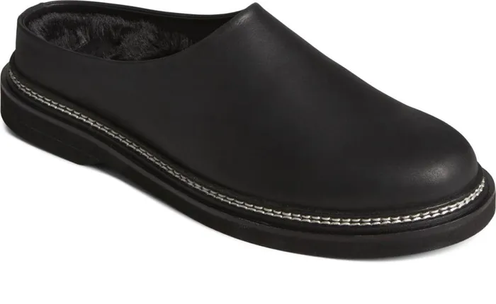 Women Sperry X Who What Wear Captain039s Mule Black Sperry Flats and Loafers Women Sperry X Who What Wear Captain039s Mule Black Sperry Flats and Loafers