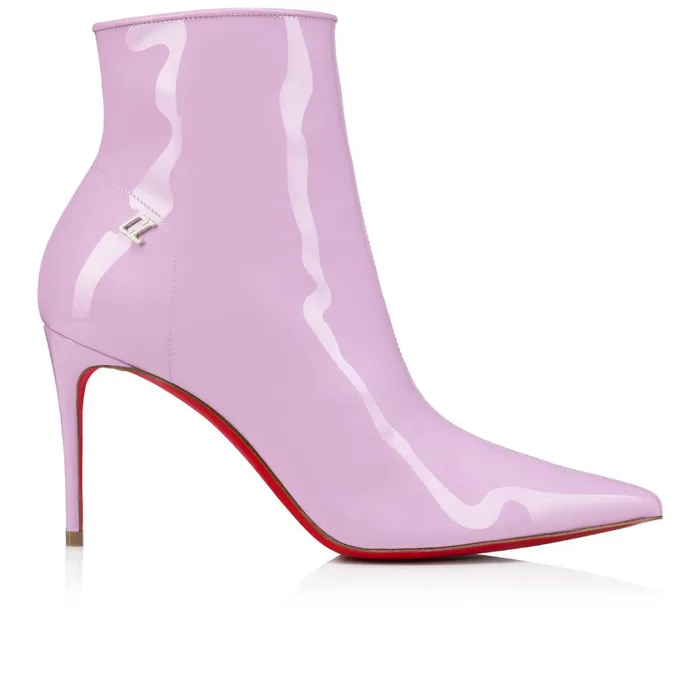 Women Sporty Kate Booty 85 Mm Low Boots 8211 Patent Leather 8211 Pinkador Pink Christian Louboutin Ankle Boots