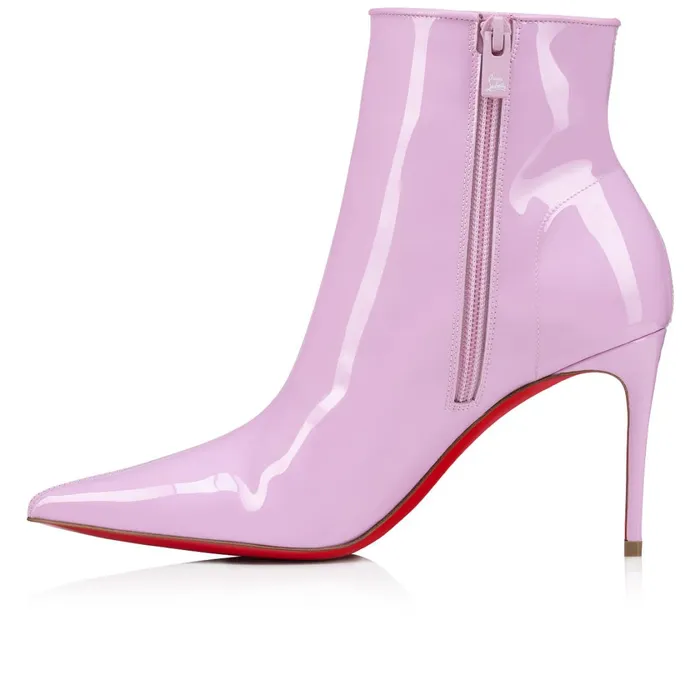Women Sporty Kate Booty 85 Mm Low Boots 8211 Patent Leather 8211 Pinkador Pink Christian Louboutin Ankle Boots