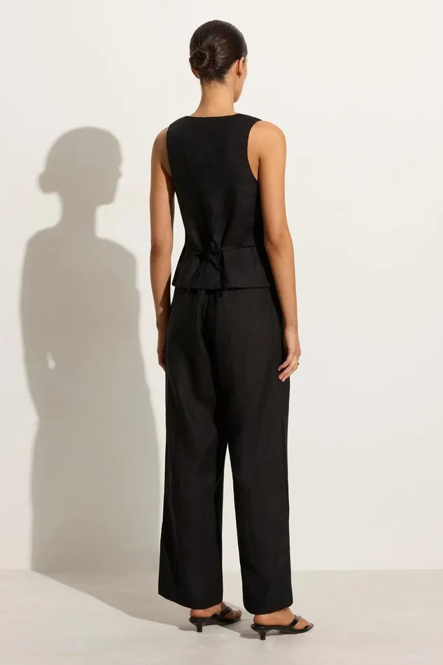 Women Stanze Vest Black Faithfull The Brand Tops Women Stanze Vest Black Faithfull The Brand Tops