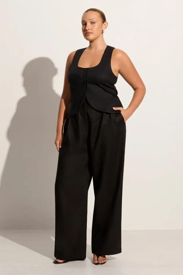 Women Stanze Vest Black Faithfull The Brand Tops Women Stanze Vest Black Faithfull The Brand Tops