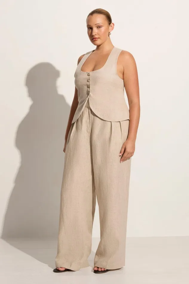 Women Stanze Vest Natural Faithfull The Brand Tops Women Stanze Vest Natural Faithfull The Brand Tops